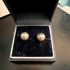 Tiffany & Co Sterling Silver Ball Earrings